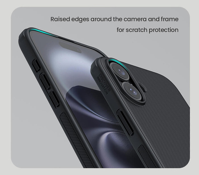 NILLKIN θήκη Super Frosted Shield Pro για iPhone 16 Plus, μαύρη
