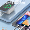 LDNIO σταθμός φόρτισης AW004, USB-C/3x USB/wireless, 32W, PD/QC, λευκός