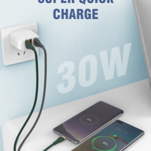 LDNIO καλώδιο micro USB σε USB LS691, 30W, 1m, γκρι