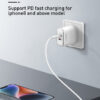 LDNIO καλώδιο Lightning σε USB-C LC611I, 30W PD, 1m, λευκό