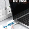 LDNIO καλώδιο USB-C σε USB-C LC601C, 100W PD, 1m, γκρι