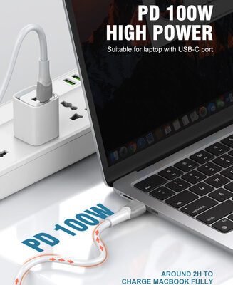 LDNIO καλώδιο USB-C σε USB-C LC601C, 100W PD, 1m, γκρι