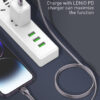 LDNIO καλώδιο Lightning σε USB-C LC651I, 30W, 1m, χρυσό