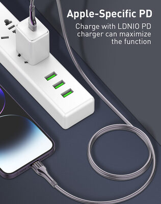 LDNIO καλώδιο Lightning σε USB-C LC651I, 30W, 1m, χρυσό