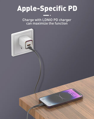 LDNIO καλώδιο Lightning σε USB-C LC671I, 30W PD, 1m, γκρι