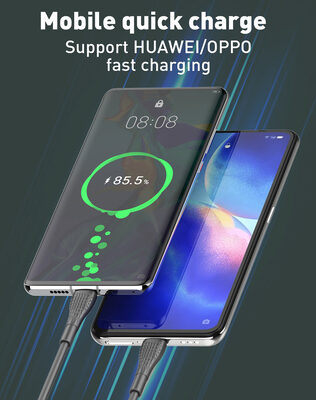 LDNIO καλώδιο USB-C σε USB-C LC672C, 65W PD, 2m, μπλε