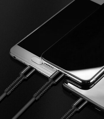 LDNIO καλώδιο USB σε USB-C/Lightning/Micro USB LC93, 3.4A, 1.2m, γκρι