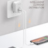 LDNIO φορτιστής τοίχου A201 με καλώδιο USB-C, 2x USB, 12W, λευκός