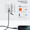 LDNIO καλώδιο Lightning σε USB-C LC111, 30W PD, 1m, γκρι