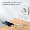 LDNIO καλώδιο Lightning σε USB-C LC121I, 30W PD, 1m, λευκό