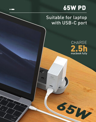 LDNIO καλώδιο USB-C σε USB-C LC131C, 65W PD, 1m, λευκό