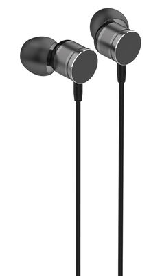 LDNIO earphones με μικρόφωνο HP04, 3.5mm σύνδεση, Φ10mm, 1.2m, γκρι