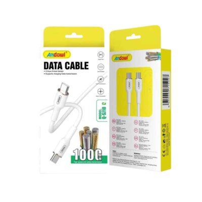 Andowl Καλώδιο δεδομένων Type-c σε Type-c 5A 1M Q-SJ10 - Data Cable