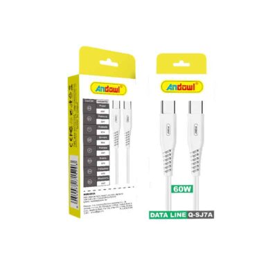Andowl Καλώδιο δεδομένων Type-c σε Type-c 60W Q-SJ7A - Data Cable