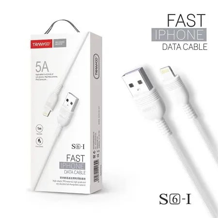 TRANYOO Καλώδιο δεδομένων lighting 5A 1m S6-I - Fast charger cable