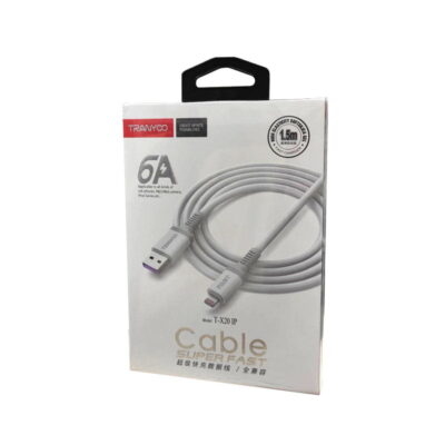 Tranyoo Καλώδιο δεδομένων lighting IOS 6A 1.5m T-X20 IP - Fast charger cable