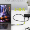 GOOBAY καλώδιο USB-C 74210, USB4, 240W, 40Gbps, 8K/60Hz, 0.50m, γκρι