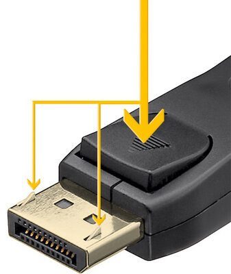 GOOBAY καλώδιο DisplayPort 74759, VESA Certified, 16K/60Hz, 80 Gbps, 1m, μαύρο
