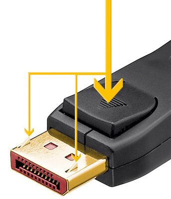 GOOBAY καλώδιο DisplayPort 74761, 16K/60Hz, 80 Gbps, 2m, μαύρο
