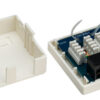 GOOBAY επιτοίχια πρίζα δικτύου 77633, 2 θύρες RJ45, CAT 6 UTP, λευκή