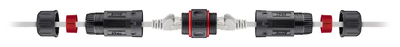 GOOBAY αδιάβροχος σύνδεσμος RJ45 Cat 6 79566, IP68, μαύρο