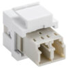 GOOBAY Keystone module οπτικής ίνας 80000, 2x LC-Duplex, λευκό