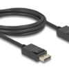 DELOCK καλώδιο DisplayPort 2.1 80493 8K/60Hz 4K/120Hz 40 Gbps, 2m, μαύρο