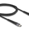 DELOCK καλώδιο USB-C 81124, 60W, 480Mbps, 1m, μαύρο