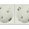 DELOCK διπλό module πρίζας ρεύματος Easy 45 81325, 45°, 45x45mm, 5τμχ