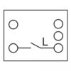 DELOCK module διακόπτης Easy 45 81364, μονός, 1-pole, 1-way, λευκός