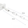 DELOCK module καλώδιο τροφοδοσίας Easy 45 81376, ανασυρόμενο 50cm, λευκό