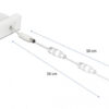 DELOCK module καλώδιο τροφοδοσίας Easy 45 81377, ανασυρόμενο 50cm, λευκό