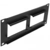 DELOCK patch panel Easy 45 81379, 10", 2U, 90.5x45.2mm x2, μαύρο