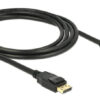 DELOCK καλώδιο DisplayPort 1.2 83806, 4K/60Hz, 21.6 Gbps, 2m, μαύρο