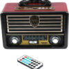 Επαναφορτιζόμενο ραδιόφωνο Retro - M-113-BT - 861138