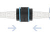 DELOCK αδιάβροχος αμφίδρομος σύνδεσμος RJ45 Cat.6A 86693, μπλε