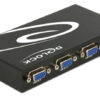 DELOCK VGA switch 87635, 4 σε 1, 1080p, bidirectional, μαύρο