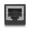 DELOCK σύνδεσμος RJ45 88003, θηλυκό σε θηλυκό, Cat.6, μαύρος