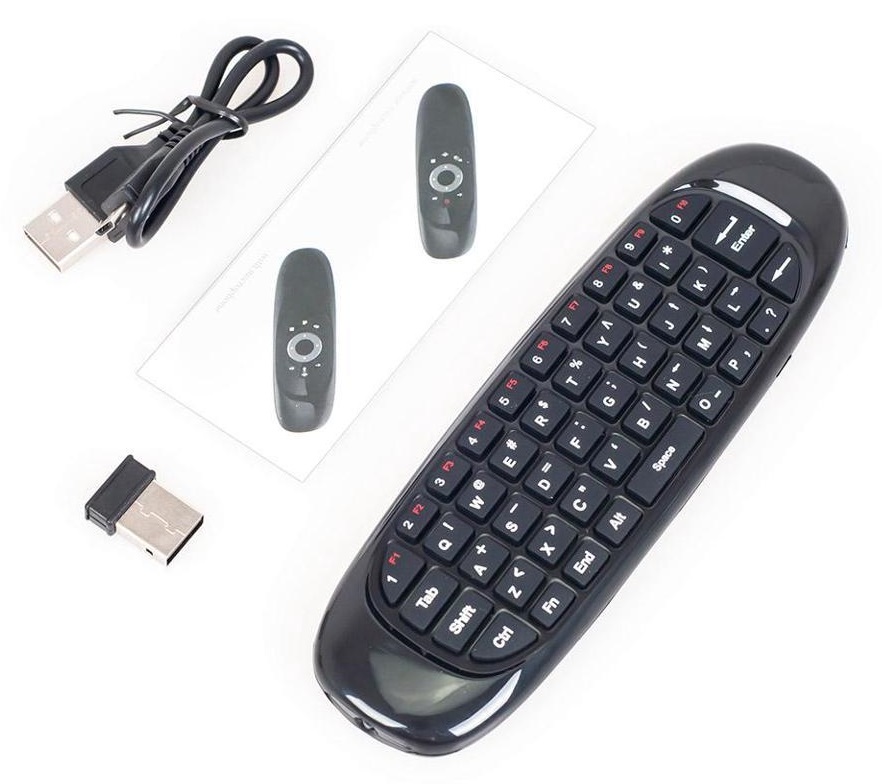 Ασύρματο mini πληκτρολόγιο & Air mouse - C-120 - 881339