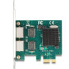 DELOCK κάρτα επέκτασης PCIe x1 σε 2x RJ45 Gigabit 88205, 1000Mbps