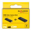 DELOCK video capture 88309, HDMI/USB-C σύνδεση, 4K/30Hz, μαύρο