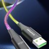 Καλώδιο φόρτισης & data με φωτισμό - Fast Charge - Type-C - CL-127T - 66W - AWEI - 887868