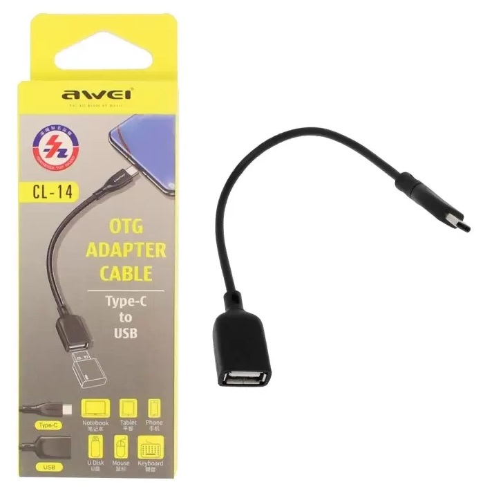 Αντάπτορας USB Type-C σε USB-A Female - CL-14 - AWEI - 888100