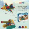 Σετ τουβλάκια κατασκευών DIY - 200pcs - CXL200-85 - 130663