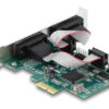 DELOCK κάρτα επέκτασης PCIe σε 4x RS-232 90410, 115.2Kbps