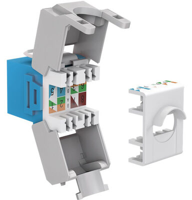 GOOBAY Keystone module RJ45 CAT 6A 90688, UTP, μπλε