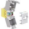 GOOBAY Keystone module RJ45 CAT 6A 90691, UTP, κίτρινο