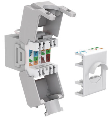 GOOBAY Keystone module RJ45 CAT 6A 90693, UTP, γκρι