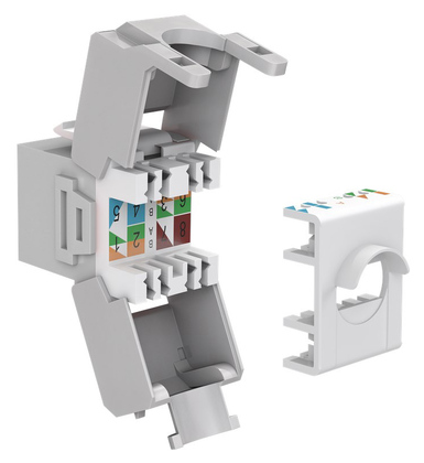 GOOBAY Keystone module RJ45 CAT 6A 90693, UTP, γκρι