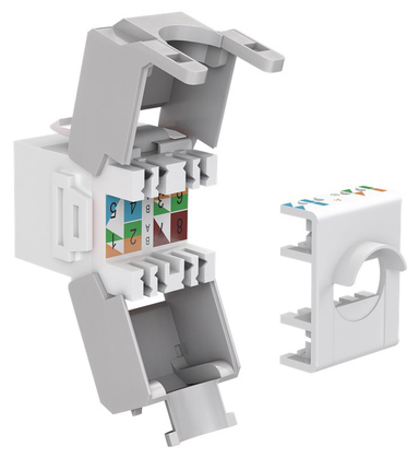 GOOBAY Keystone module RJ45 CAT 6A 90867, UTP, λευκό